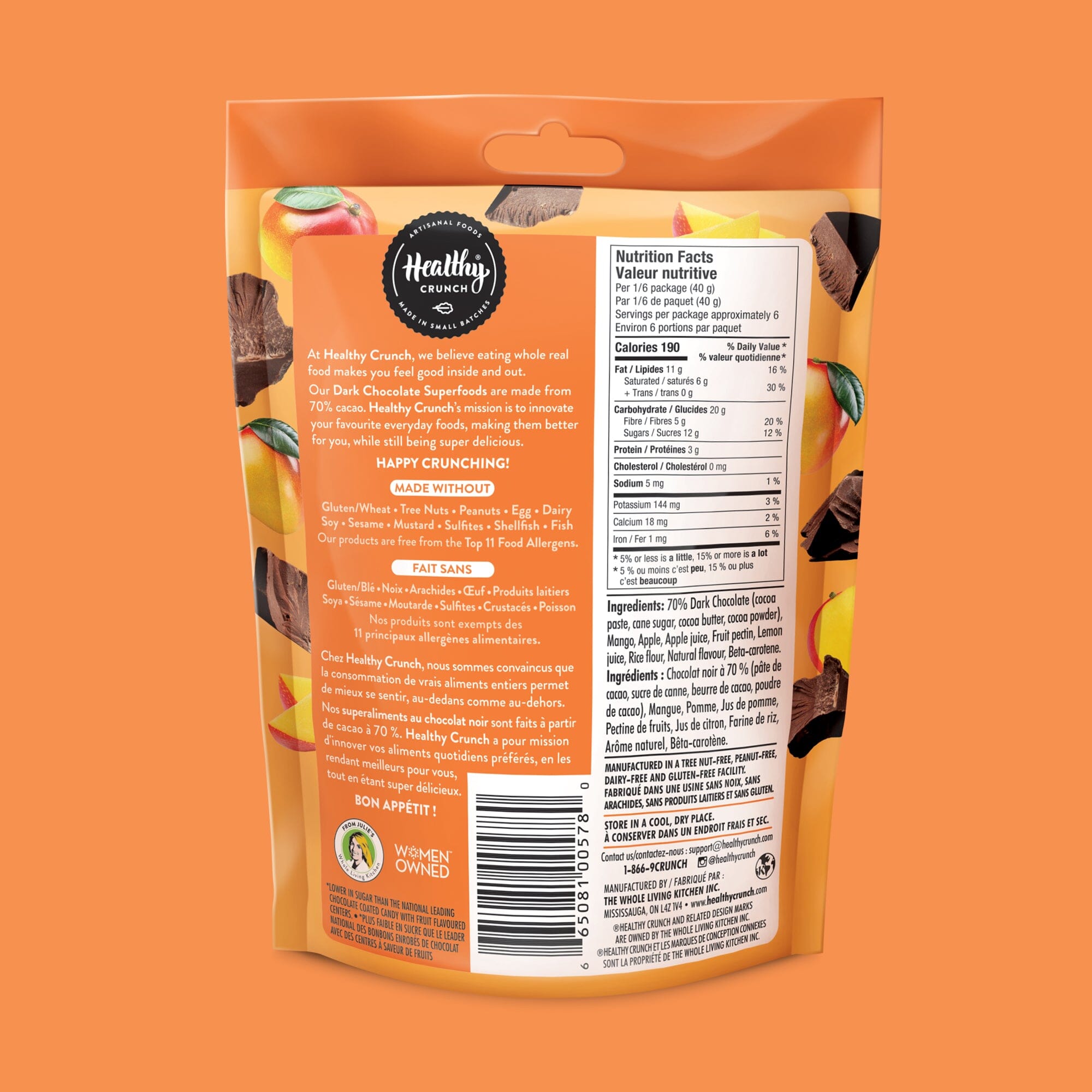 Mango Dark Chocolate Superfoods