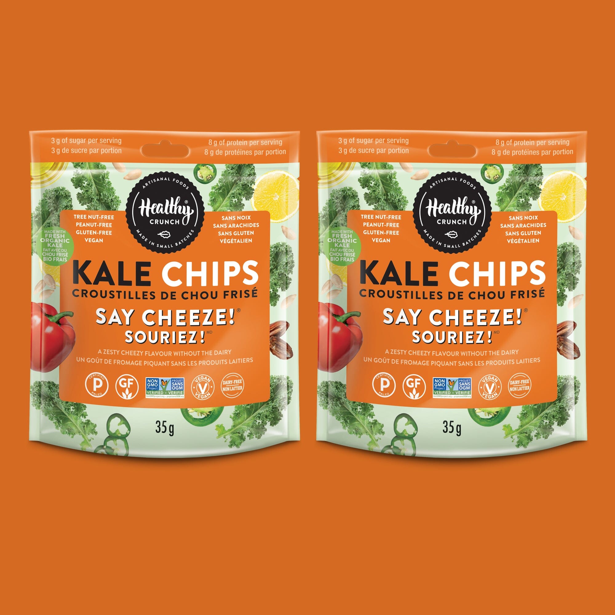 Say Cheeze! Kale Chips