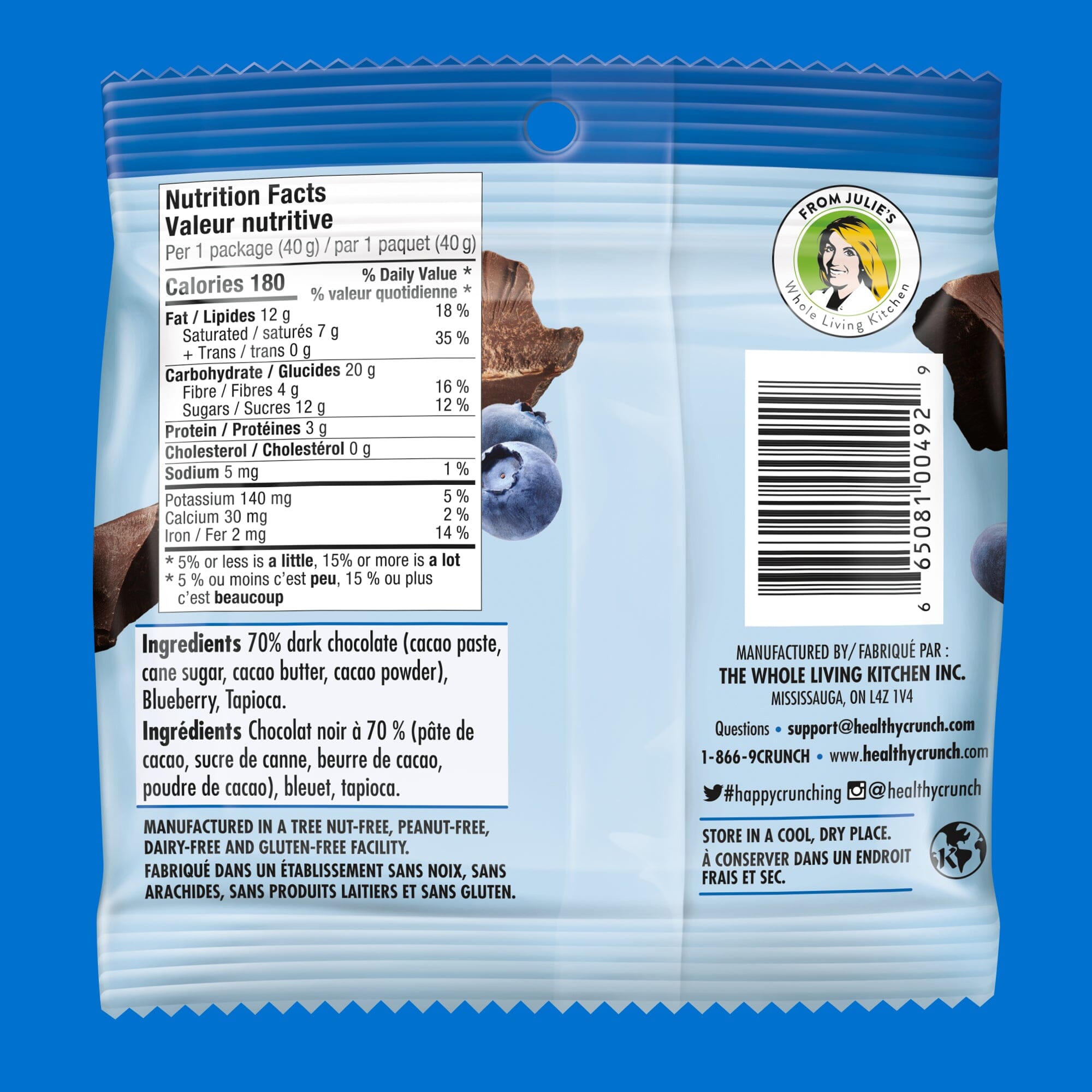 Blueberry Dark Chocolate Superfoods Single Serve