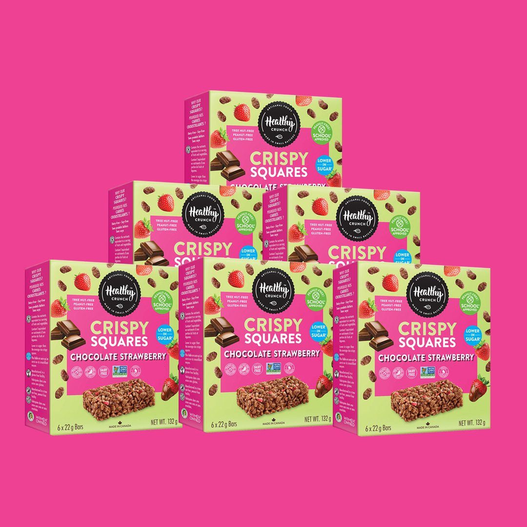 Chocolate Strawberry Crispy Squares