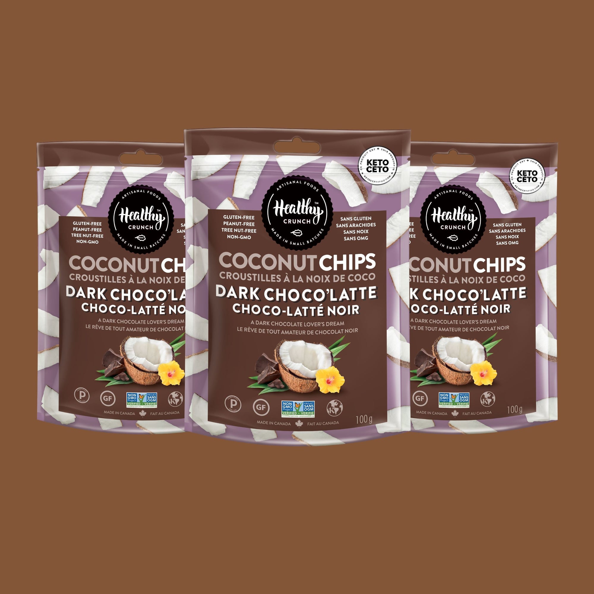 Dark Choco'Latte Coconut Chips