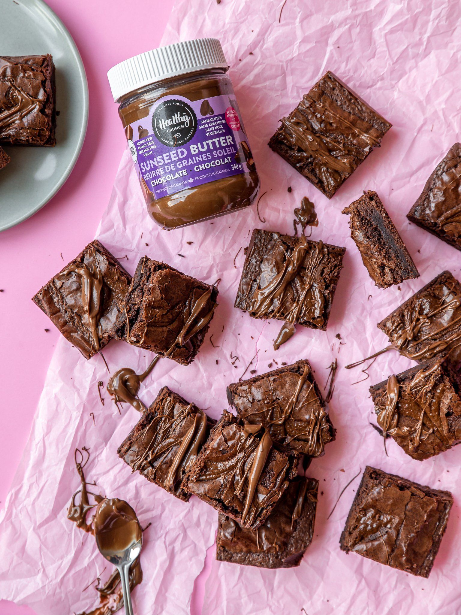 Chocolate Seed Butter Brownies (Gluten-free, Grain-free, Vegan, Allergen-friendly, Dairy-free)