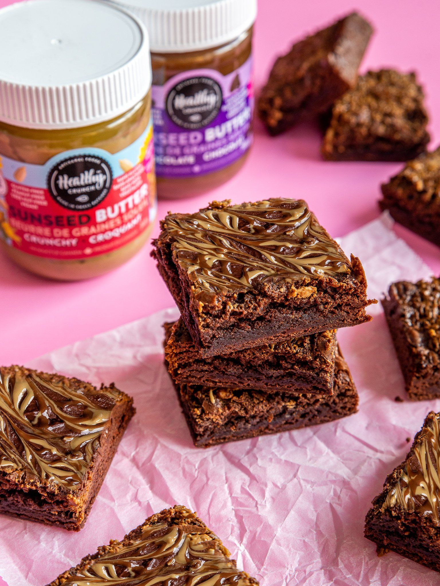 Double Chocolate Swirl Brownies (Gluten-free, Vegan, Allergen-friendly, Dairy-Free)