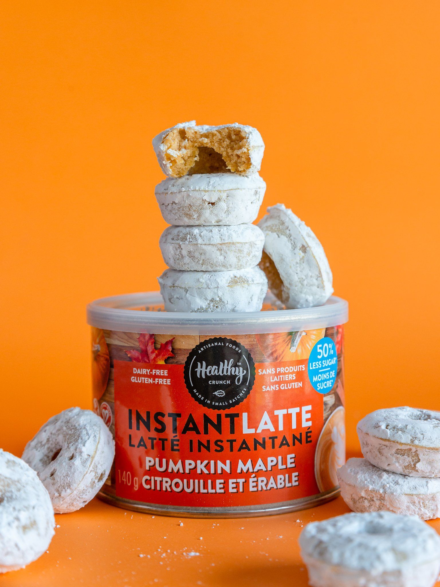 Pumpkin Maple Mini Donuts (Vegan, Dairy-free, Gluten-free, Allergen-friendly)