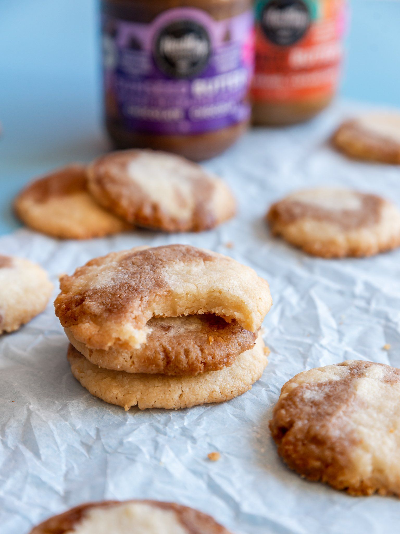 Salted Caramel and Chocolate Seed Butter Cookies (Gluten-free, Grain-free, Vegan, Allergen-friendly, Dairy-free)