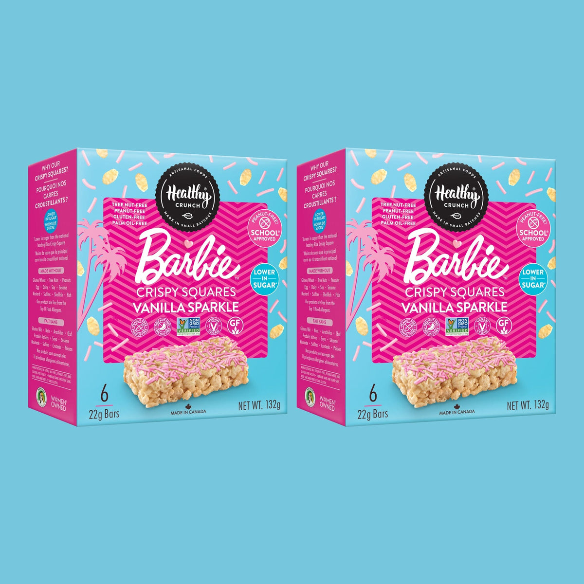 Barbie Vanilla Sparkle Crispy Squares